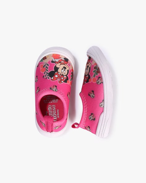 Minnie Mouse Print Slip-On Shoes