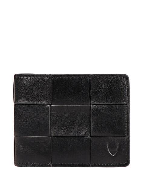HIDESIGN Men Checked Genuine Leather Bi-Fold Wallet