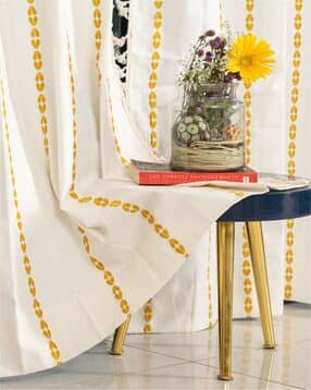 urban space Embroidered Door Curtain with Tassels-picture-13