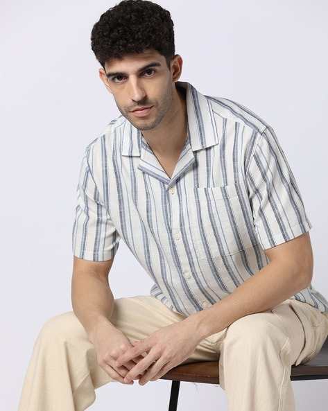 Men Striped Relaxed Fit Shirt