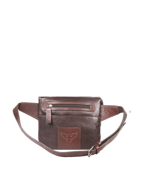 HIDESIGN Men Waist Bag with Zipper Closure