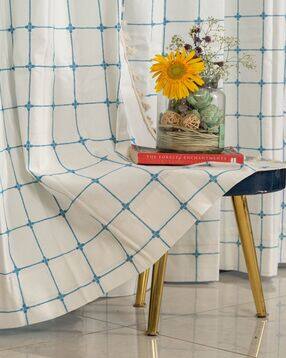 Embroidered Door Curtain with Tassels