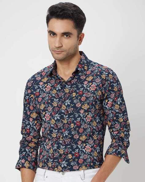 Men Printed Slim Fit Shirt