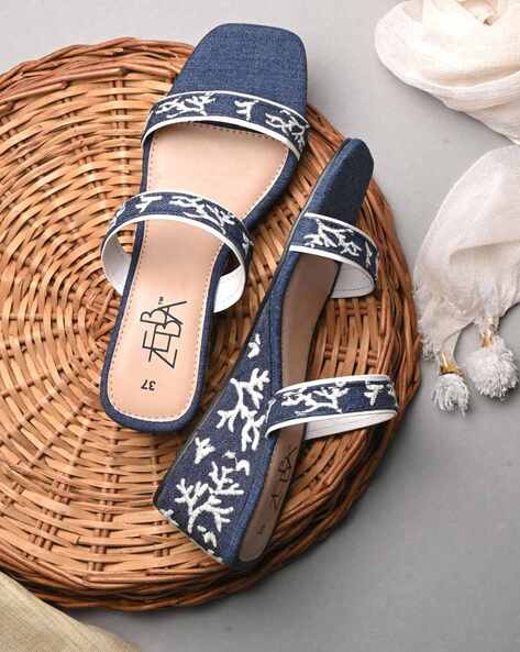 Zebba Women Embroidered Platforms