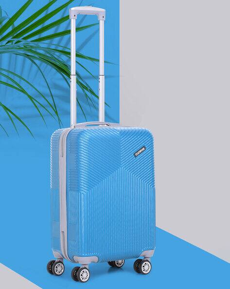 Buy Aqua Luggage Trolley Bags for Men by TEAKWOOD LEATHERS