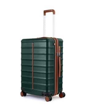 Men Striped Trolley Bag with TSA Lock-image-9