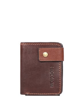 hidesign Men Tri-Fold Wallet with Snap-Button Closure-picture-13