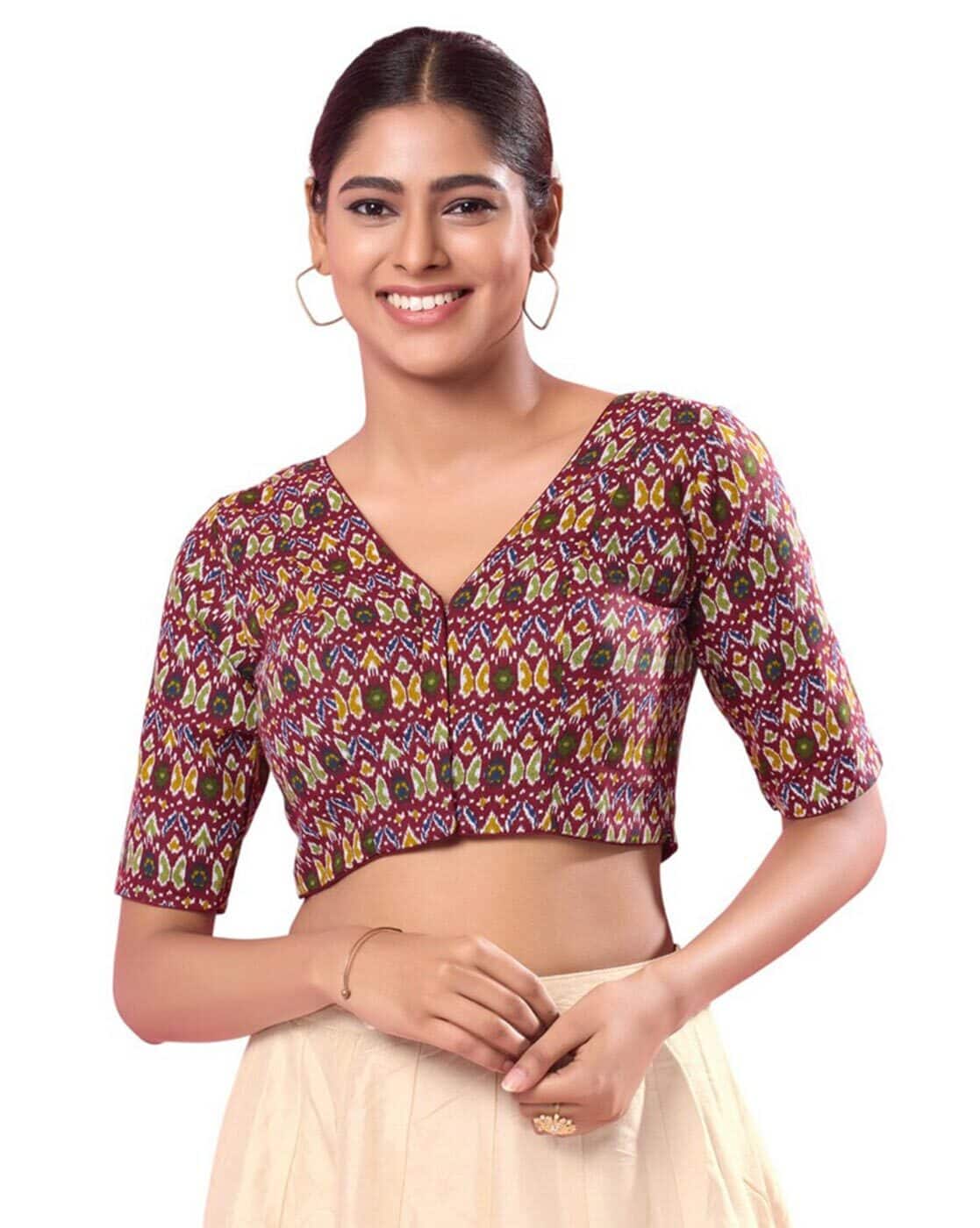 Buy Maroon Blouses for Women by Vamas Online | Ajio.com