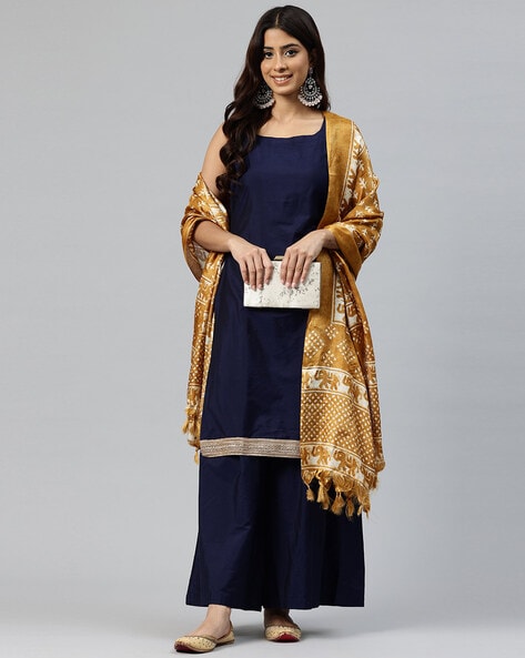 Printed Dupatta with Tassels Price in India