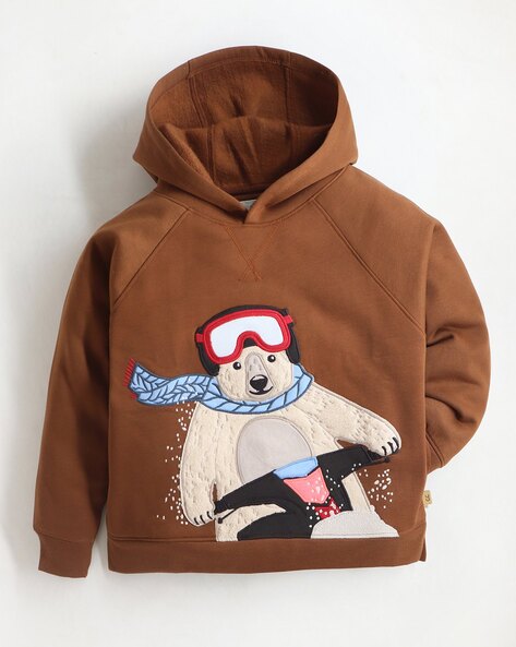 Santa Bear Tan Hoodie Santa Bear Tan Hoodie