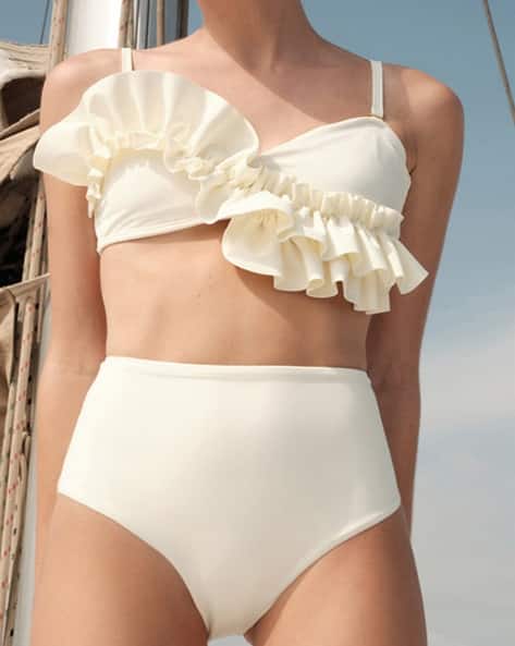 Buy Off White Swimwear for Women by MIAKEE Online
