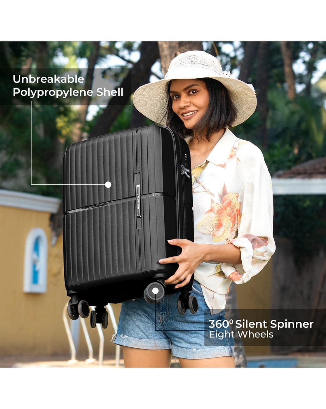 Buy Nasher Miles Springfiled Hardside Luggage  Online | Ajio.com