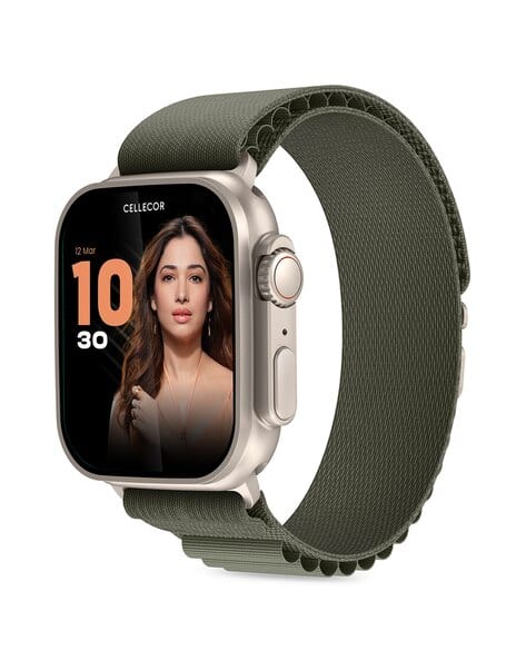 Cellecor M4 Rush 1.91″ HD Display 600 Nits Bluetooth Calling AI Voice Smart Watch-M4-Watch-Brown