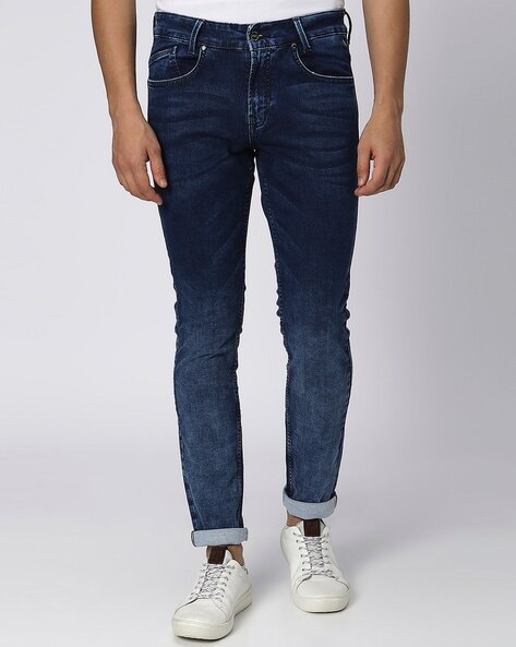 Mufti Men Mid-Wash Skinny Fit Jeans