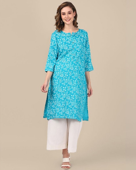 Buy Turquoise Kurtis Tunics for Women by Rangita Online Ajio