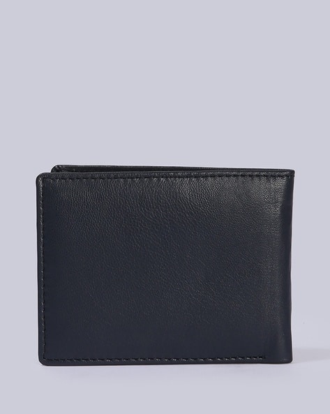 YOUSTA Men Bike Embossed Genuine Leather Bi-Fold Wallet