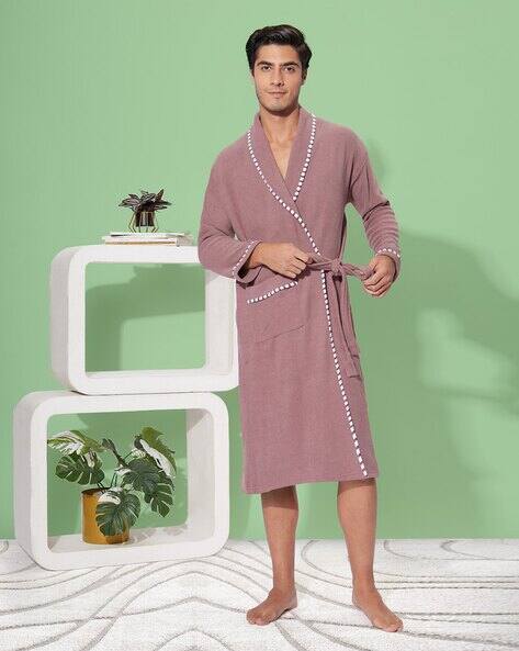 Lacylook Men Luxury Double Terry Cotton Bathrobe