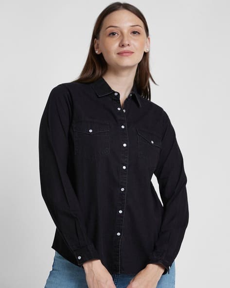 SPYKAR Women Regular Fit Cotton Shirt