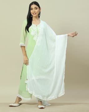rangriti Women Dupatta with Patch Border-picture-38