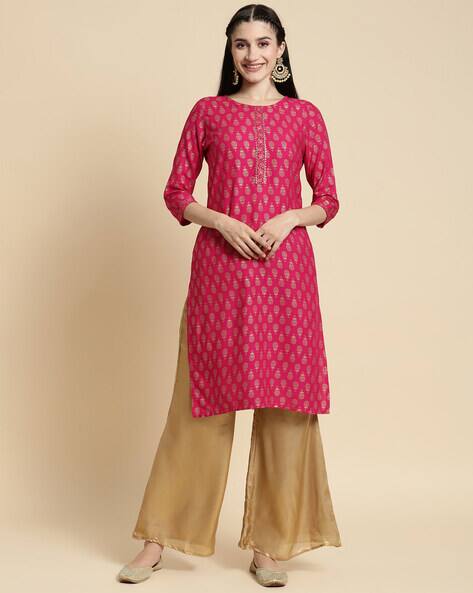 Buy Pink Kurtas for Women by Rangita Online