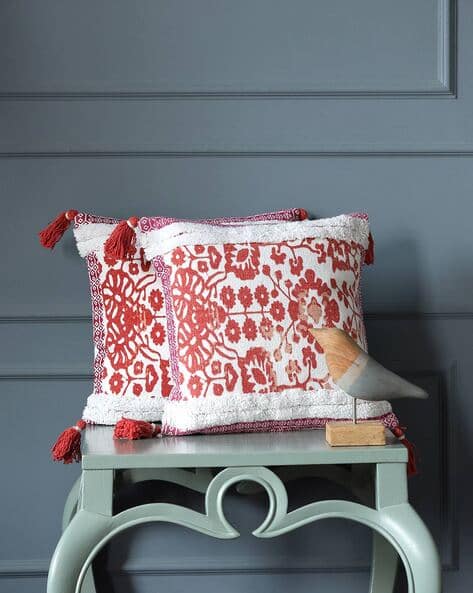 Buy Orange Cushions Pillows for Home Kitchen by Amoliconcepts