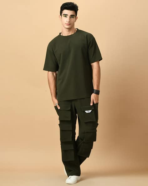 Buy Olive Co-ord Sets for Men by OFFMINT Online