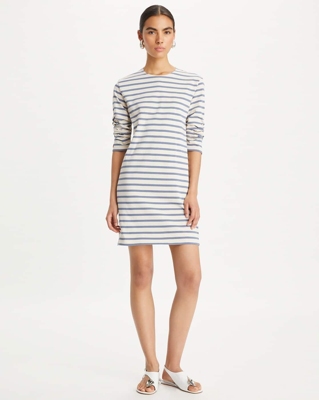 送料関税込みTory Burch SCRUNCHED-SLEEVE JERSEY T-SHIRT DRESS Buy Tory Burch Scrunched-Sleeve Jersey T-Shirt Dress | White