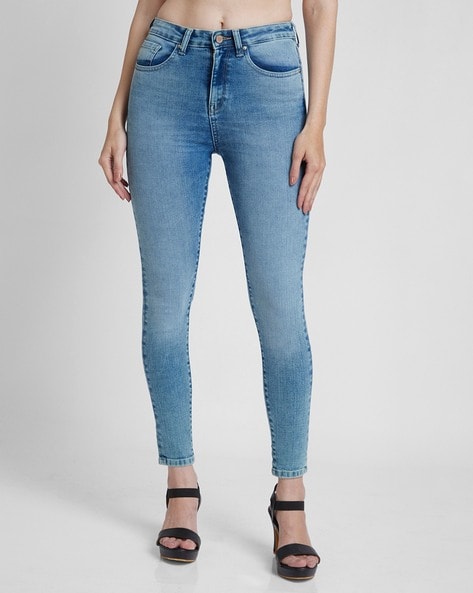 Women Lightly Washed Super Skinny Fit Jeans