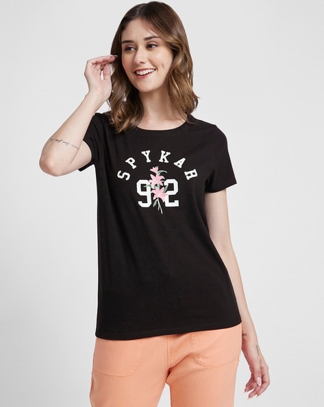 Buy Black Tshirts for Women by SPYKAR Online Ajio