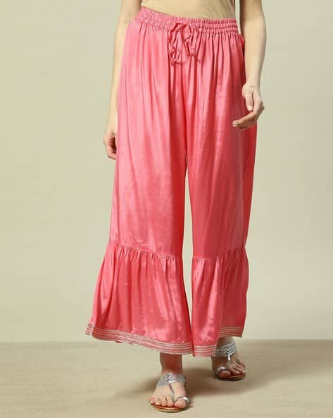 Rangriti Women Sharara with Drawstring Waist