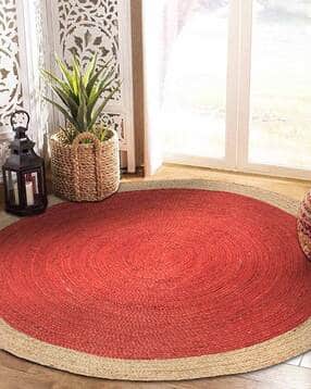 habere india Hand Woven Jute Circular Shape Carpet-picture-15