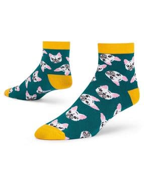 dynamocks Graphic Print Ankle-Length Socks-picture-48