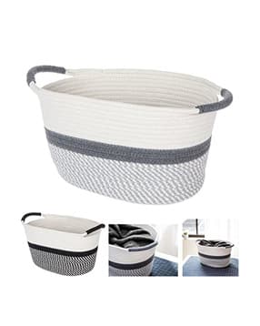 Colourblock Foldable Baby Bucket Hamper 