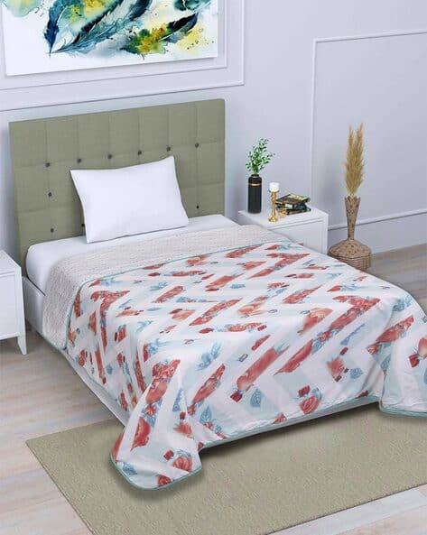 Romee 300 GSM Cotton Reversible Single Bed AC Dohar Blanket