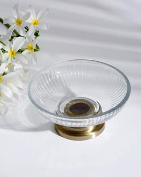 fabindia Antique Brass Saral Glass Soap Dish-picture-13