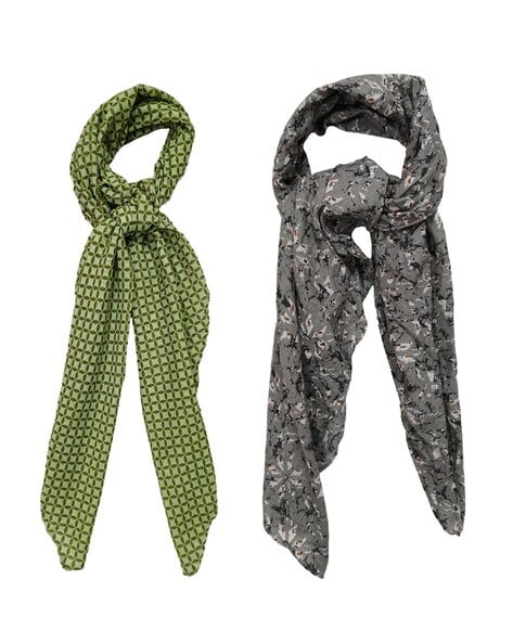 Women Pack of 2 Printed Scarves Price in India