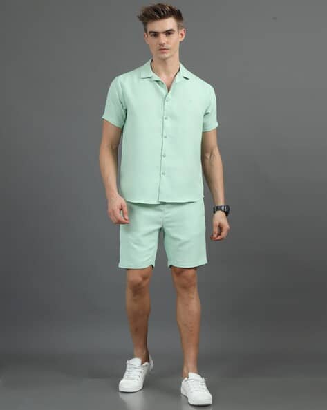 Buy Mint Green Co-ord Sets for Men by Bushirt Online