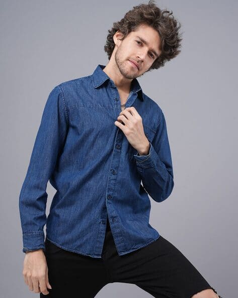 Buy Blue Shirts for Men by JEAN CAFÉ Online