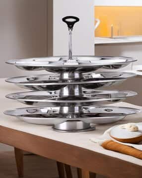 Stainless Steel Triangle Idli Plates-image-33