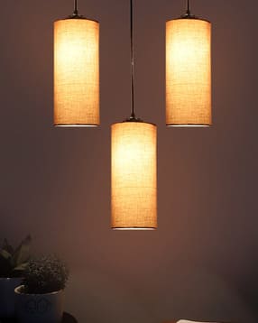 devansh Set of 3 LED Compatible Cluster Hanging Lamps-picture-43