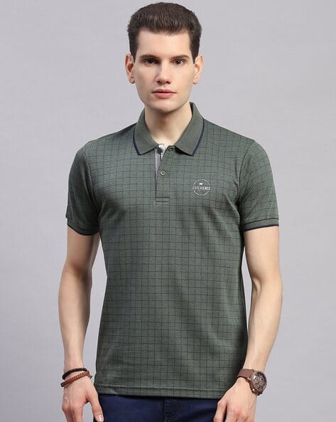 Buy Olive Tshirts for Men by Monte Carlo Online