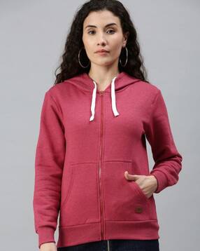 campus sutra Zip-Front Hoodie with Drawstring-picture-13
