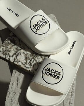 jack & jones Men Brand Print Open-Toe Slides-picture-12