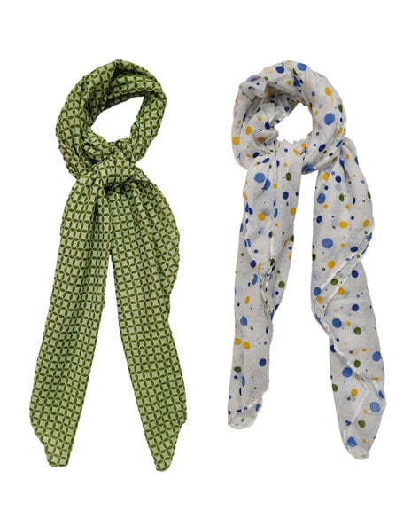 Pack of 2 Printed Scarfs Price in India