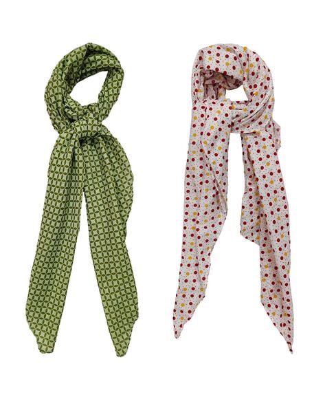 Women Pack of 2 Printed Scarves Price in India