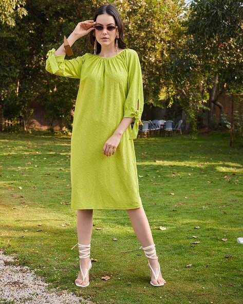 Buy Lemon Dresses for Women by Purvaja Online | Ajio.com