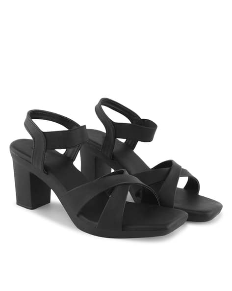 Buy Black Heeled Sandals for Women by FROH FEET Online