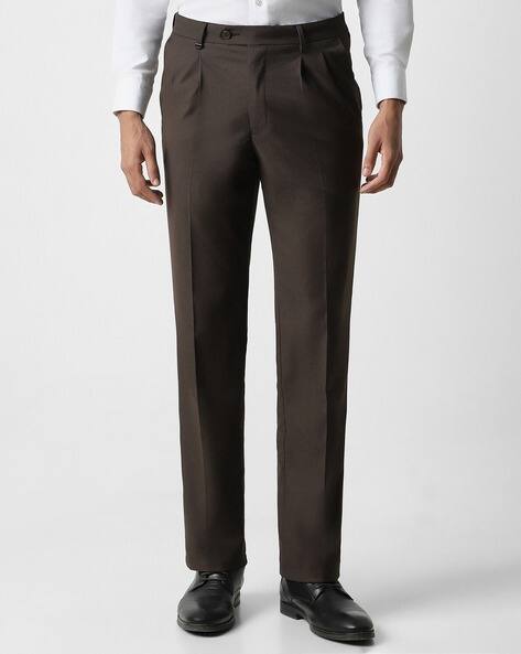Buy Brown Trousers Pants for Men by VAN HEUSEN Online