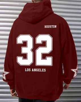 jump cuts Men Typographic Print Hooded Sweatshirt-picture-35