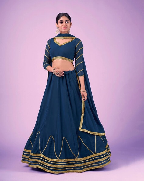 Buy Teal Lehenga Choli Sets for Women by FUSIONIC Online Ajio